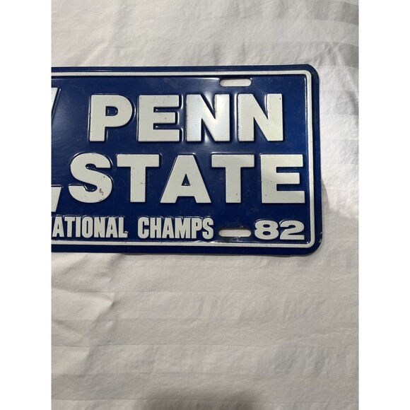 Penn State Nittany Lions 1982 NCAA National Champs License Vanity Plate - Picture 3 of 4